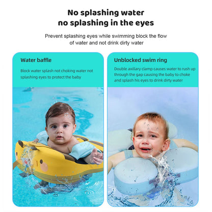 Mambobaby Baby Swim Float Non-inflatable Waterproof Baby Swimming Float Ring Kids Swim Trainer for 3-72 Months Baby Pool Float