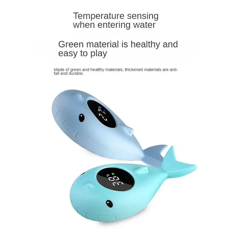 Cartoon Digital Thermometer LED Display Water Temperature Meter Safety Floating Toy for Kids Baby Bath Thermometer