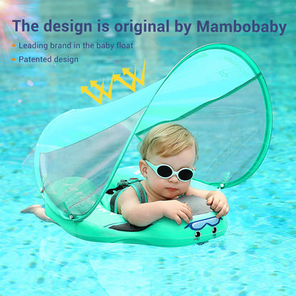 Mambobaby float 2 VIP Non-Inflatable Baby Float with Canopy Chest Floater Spa Buoy Trainer Suppliers