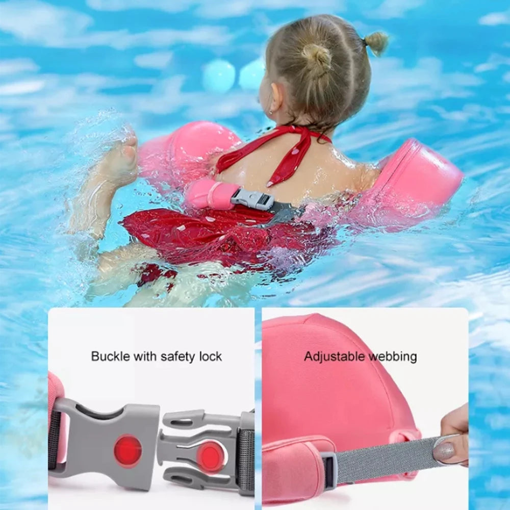 Mambobaby Baby Float Swimming Ring Aid Vest With Arm Wings  Swimming Floats Swim Trainer Non-Inflatable Buoy For Beach Pool