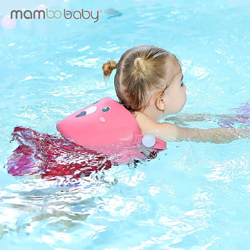 Mambobaby Baby Float Swimming Ring Aid Vest With Arm Wings  Swimming Floats Swim Trainer Non-Inflatable Buoy For Beach Pool