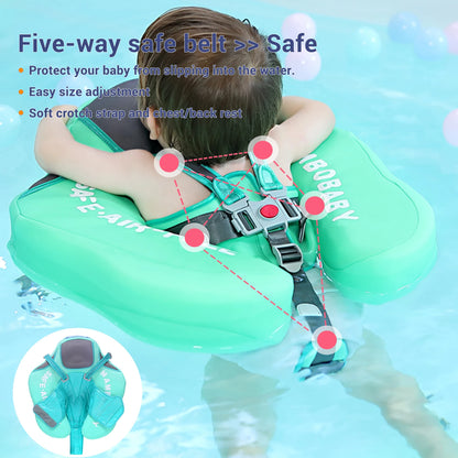 Mambobaby float 2 VIP Non-Inflatable Baby Float with Canopy Chest Floater Spa Buoy Trainer Suppliers