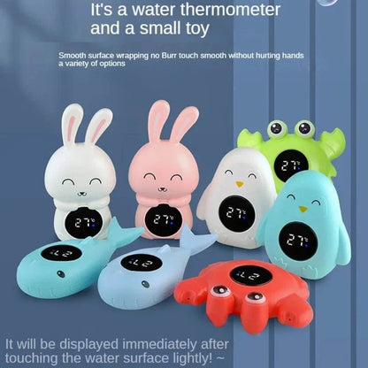 Cartoon Digital Thermometer LED Display Water Temperature Meter Safety Floating Toy for Kids Baby Bath Thermometer