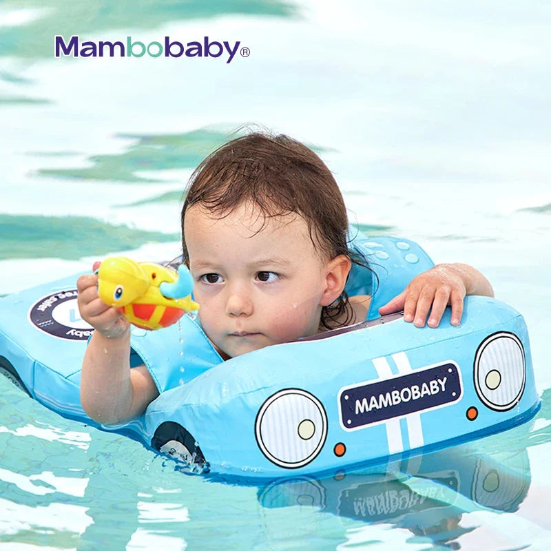 Mambobaby Non-inflatable Baby Float Car Waist Float Lying Swimming Ring Floats Water Pool Accessories Infant