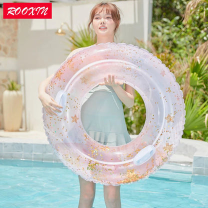 ROOXIN Kid Baby Swim Ring Tube Inflatable Toy Swimming Ring For Child Adult Swimming Circle Float Swim Pool Water Play Equipment