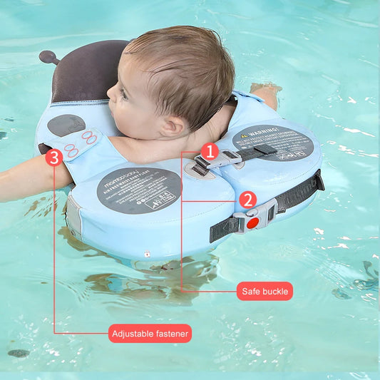 Mambobaby Baby Non-Inflatable Floating Swimming Rings Baby Shoulder Float Swim Trainer Floats For Pool Toys Accessories UPF 50+